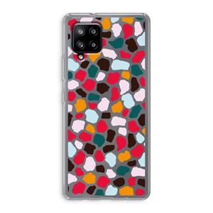 CaseCompany Colored Giraffe: Samsung Galaxy A42 5G Transparant Hoesje