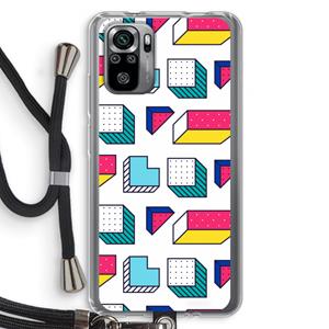 CaseCompany 8-bit N°7: Xiaomi Redmi Note 10S Transparant Hoesje met koord