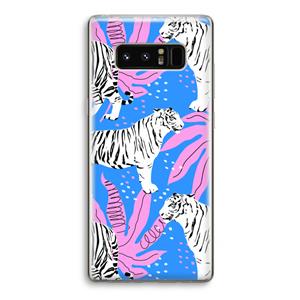 CaseCompany Tijger: Samsung Galaxy Note 8 Transparant Hoesje