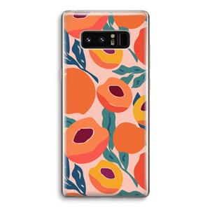 CaseCompany Perzik: Samsung Galaxy Note 8 Transparant Hoesje