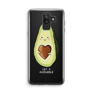 CaseCompany Avocuddle: Samsung Galaxy J8 (2018) Transparant Hoesje