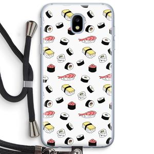 CaseCompany Sushi time: Samsung Galaxy J5 (2017) Transparant Hoesje met koord