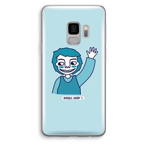 CaseCompany Zwaai: Samsung Galaxy S9 Transparant Hoesje