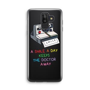 CaseCompany Smile: Samsung Galaxy J8 (2018) Transparant Hoesje