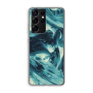 CaseCompany Dreaming About Whales: Samsung Galaxy S21 Ultra Transparant Hoesje