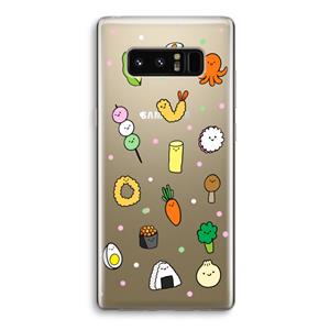 CaseCompany Happy bento friends: Samsung Galaxy Note 8 Transparant Hoesje