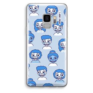 CaseCompany Gezichtjes: Samsung Galaxy S9 Transparant Hoesje