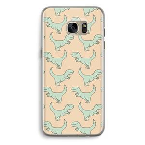 CaseCompany Dinos: Samsung Galaxy S7 Edge Transparant Hoesje