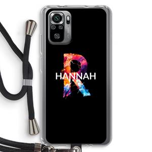 CaseCompany Abstract Spectrum: Xiaomi Redmi Note 10S Transparant Hoesje met koord