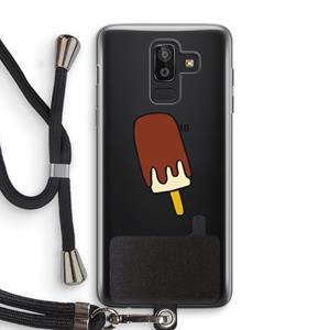 CaseCompany Frisco: Samsung Galaxy J8 (2018) Transparant Hoesje met koord