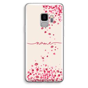 CaseCompany Hartjes en kusjes: Samsung Galaxy S9 Transparant Hoesje