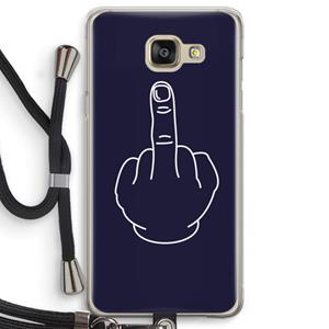 CaseCompany F**k U: Samsung Galaxy A5 (2016) Transparant Hoesje met koord