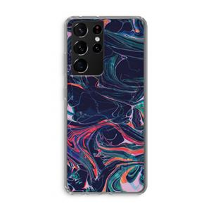 CaseCompany Light Years Beyond: Samsung Galaxy S21 Ultra Transparant Hoesje