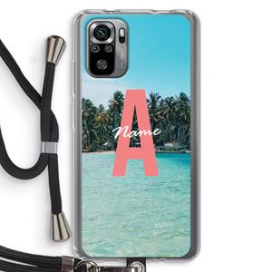 CaseCompany Pacific Dream: Xiaomi Redmi Note 10S Transparant Hoesje met koord