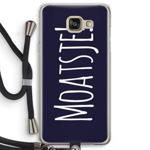CaseCompany Moatsje!: Samsung Galaxy A5 (2016) Transparant Hoesje met koord