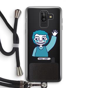 CaseCompany Zwaai: Samsung Galaxy J8 (2018) Transparant Hoesje met koord