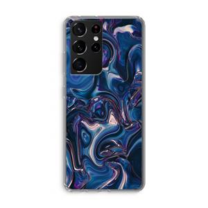CaseCompany Mirrored Mirage: Samsung Galaxy S21 Ultra Transparant Hoesje