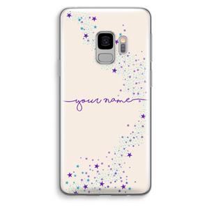 CaseCompany Sterren: Samsung Galaxy S9 Transparant Hoesje