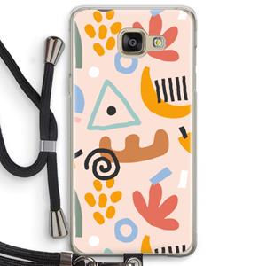 CaseCompany Abstract: Samsung Galaxy A5 (2016) Transparant Hoesje met koord