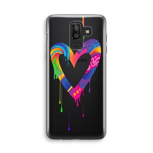 CaseCompany Melts My Heart: Samsung Galaxy J8 (2018) Transparant Hoesje