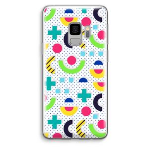 CaseCompany 8-bit N°1: Samsung Galaxy S9 Transparant Hoesje