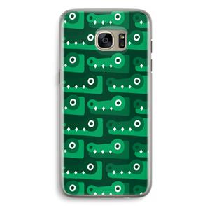 CaseCompany Crocs: Samsung Galaxy S7 Edge Transparant Hoesje
