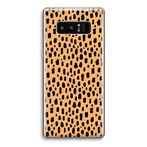 CaseCompany Panter: Samsung Galaxy Note 8 Transparant Hoesje