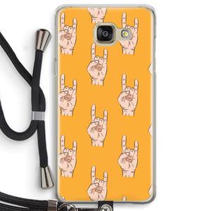 CaseCompany Rock: Samsung Galaxy A5 (2016) Transparant Hoesje met koord