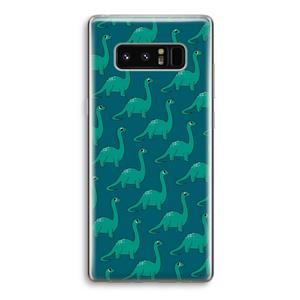 CaseCompany Diplodocus: Samsung Galaxy Note 8 Transparant Hoesje