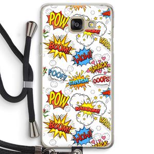 CaseCompany Pow Smack: Samsung Galaxy A5 (2016) Transparant Hoesje met koord