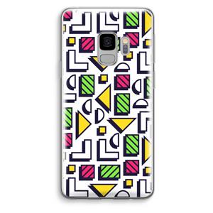 CaseCompany 8-bit N°4: Samsung Galaxy S9 Transparant Hoesje