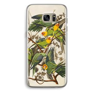 CaseCompany Carolinaparkiet: Samsung Galaxy S7 Edge Transparant Hoesje