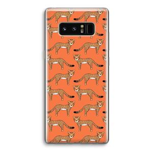 CaseCompany Cheetah: Samsung Galaxy Note 8 Transparant Hoesje
