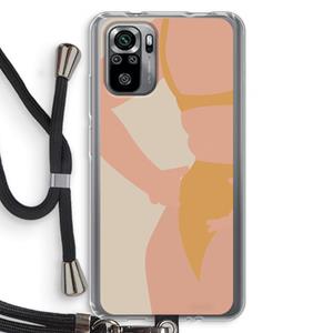 CaseCompany Bikini body: Xiaomi Redmi Note 10S Transparant Hoesje met koord