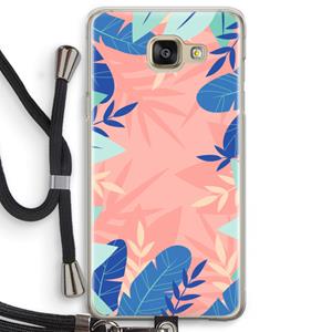 CaseCompany Tropisch: Samsung Galaxy A5 (2016) Transparant Hoesje met koord