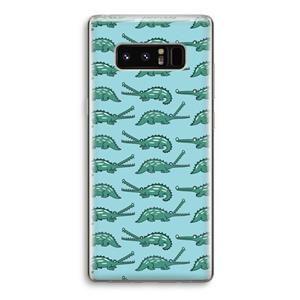 CaseCompany Kroko: Samsung Galaxy Note 8 Transparant Hoesje