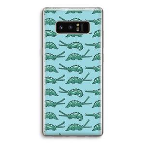 CaseCompany Kroko: Samsung Galaxy Note 8 Transparant Hoesje