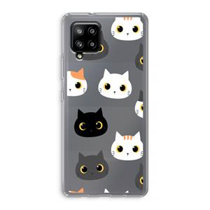 CaseCompany Katten: Samsung Galaxy A42 5G Transparant Hoesje