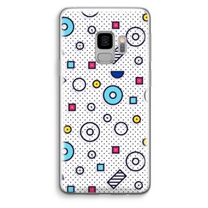 CaseCompany 8-bit N°9: Samsung Galaxy S9 Transparant Hoesje