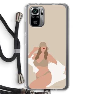 CaseCompany One of a kind: Xiaomi Redmi Note 10S Transparant Hoesje met koord