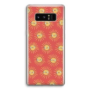 CaseCompany Zon: Samsung Galaxy Note 8 Transparant Hoesje