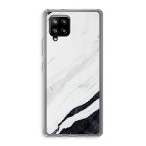 CaseCompany Elegante marmer: Samsung Galaxy A42 5G Transparant Hoesje