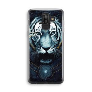 CaseCompany Darkness Tiger: Samsung Galaxy J8 (2018) Transparant Hoesje