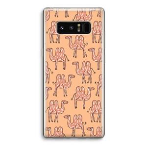 CaseCompany Kameel: Samsung Galaxy Note 8 Transparant Hoesje