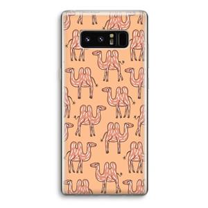 CaseCompany Kameel: Samsung Galaxy Note 8 Transparant Hoesje