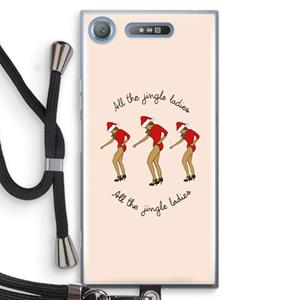 CaseCompany Jingle Ladies: Sony Xperia XZ1 Transparant Hoesje met koord