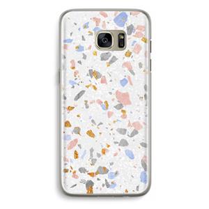 CaseCompany Terrazzo N°8: Samsung Galaxy S7 Edge Transparant Hoesje