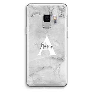 CaseCompany Ivory Marble: Samsung Galaxy S9 Transparant Hoesje