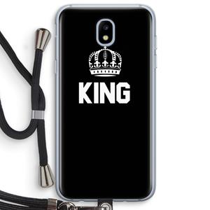 CaseCompany King zwart: Samsung Galaxy J5 (2017) Transparant Hoesje met koord