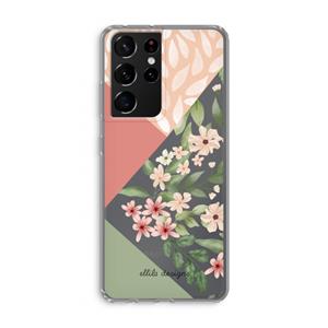 CaseCompany Sweet heaven geometrics: Samsung Galaxy S21 Ultra Transparant Hoesje